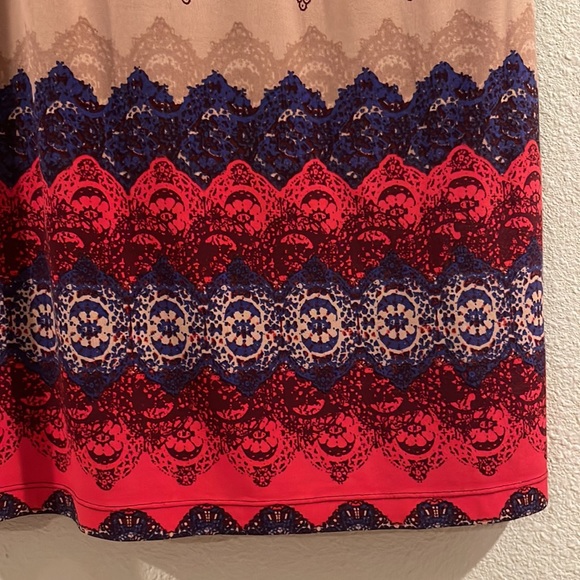 Donna Morgan abstract pattern multicolor dress, size 8 - Picture 7 of 13